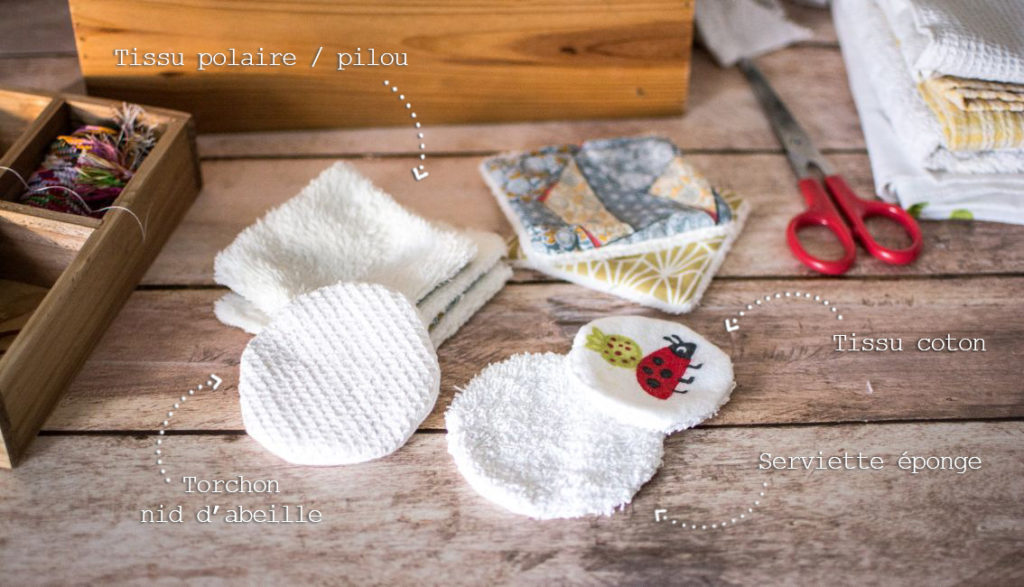 Petit Carré Démaquillant lavable en coton Bio – Du Vrac au Naturel